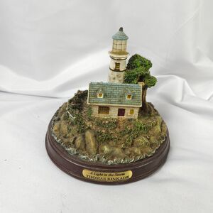 Thomas Kinkade Illuminated "A Light in the Storm" Lighthouse Figurine - Works